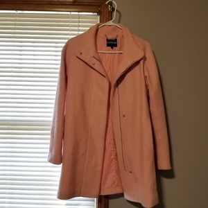 Pink express wool coat